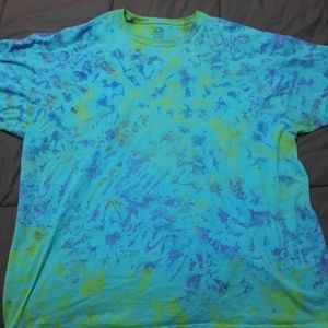 Handmade scrunch tie-dye T-shirt